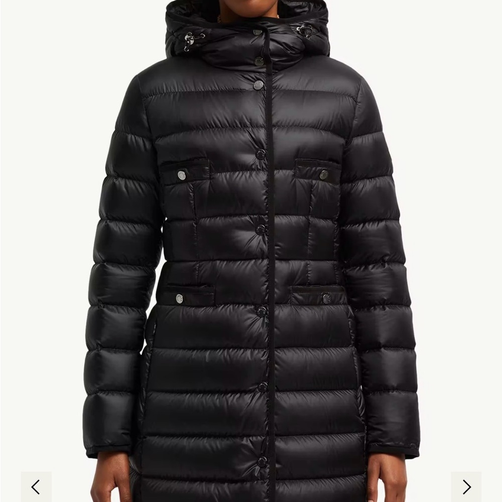 Moncler Hirma Women's Black Puffer Coat, brand new size 6=3XL